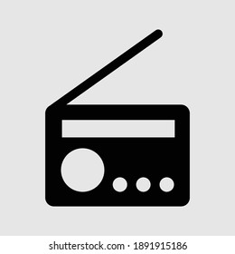 radio icon isolated vector illustration