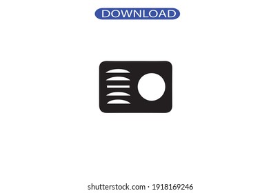 Icono de radio o logotipo de alta resolución