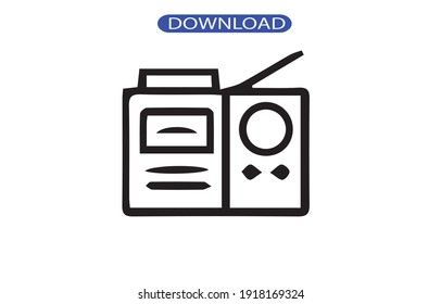 Icono de radio o logotipo de alta resolución