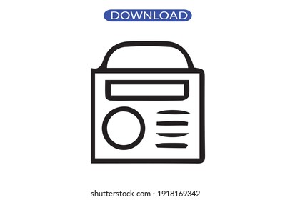 Radio icon or logo high resolution
