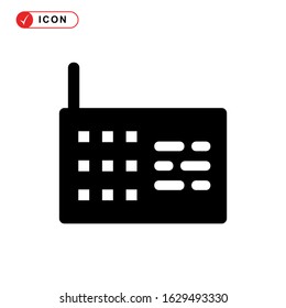 radio icon or logo isolated sign symbol vector illustration - high quality black style vector icons
