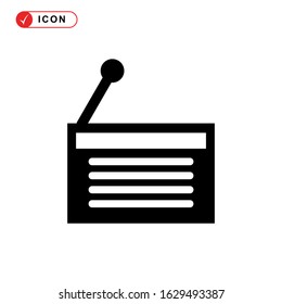 radio icon or logo isolated sign symbol vector illustration - high quality black style vector icons
