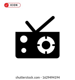 radio icon or logo isolated sign symbol vector illustration - high quality black style vector icons
