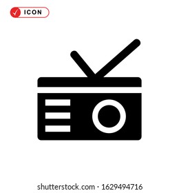 radio icon or logo isolated sign symbol vector illustration - high quality black style vector icons
