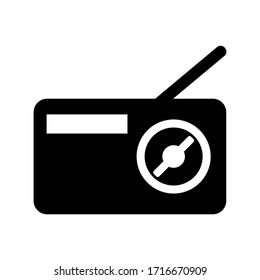 radio icon or logo isolated sign symbol vector illustration - high quality black style vector icons
