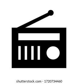 radio icon or logo isolated sign symbol vector illustration - high quality black style vector icons
