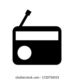 radio icon or logo isolated sign symbol vector illustration - high quality black style vector icons
