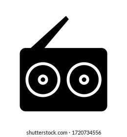 radio icon or logo isolated sign symbol vector illustration - high quality black style vector icons
