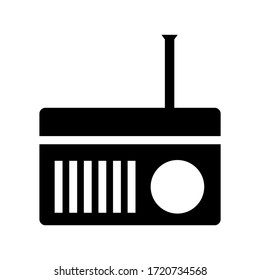 radio icon or logo isolated sign symbol vector illustration - high quality black style vector icons
