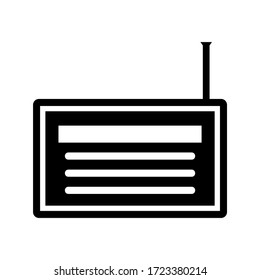radio icon or logo isolated sign symbol vector illustration - high quality black style vector icons
