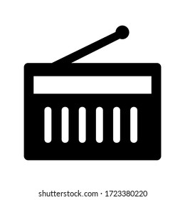 radio icon or logo isolated sign symbol vector illustration - high quality black style vector icons
