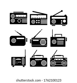 radio  icon or logo isolated sign symbol vector illustration - Collection of high quality black style vector icons
