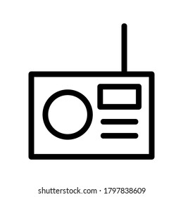 Radio icon or logo isolated sign symbol vector illustration - high quality black style vector icons
