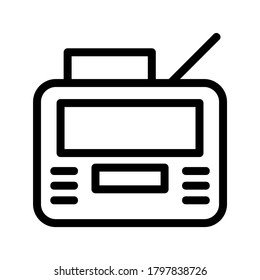 Radio icon or logo isolated sign symbol vector illustration - high quality black style vector icons
