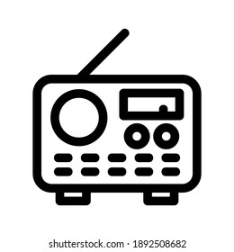 Radio icon or logo isolated sign symbol vector illustration - high quality black style vector icons
