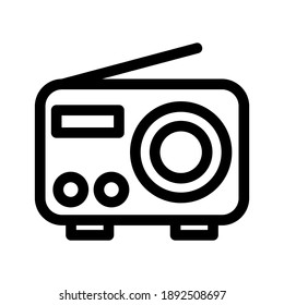 Radio icon or logo isolated sign symbol vector illustration - high quality black style vector icons
