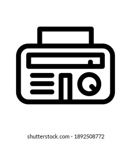 Radio icon or logo isolated sign symbol vector illustration - high quality black style vector icons
