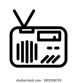 Radio icon or logo isolated sign symbol vector illustration - high quality black style vector icons
