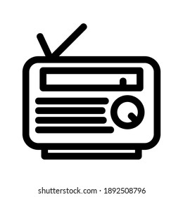 Radio icon or logo isolated sign symbol vector illustration - high quality black style vector icons
