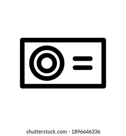 radio icon or logo isolated sign symbol vector illustration - high quality black style vector icons
