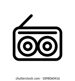 radio icon or logo isolated sign symbol vector illustration - high quality black style vector icons
