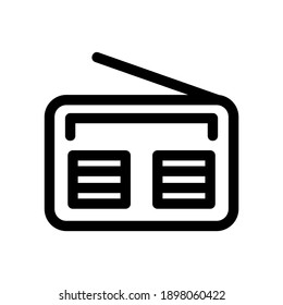 radio icon or logo isolated sign symbol vector illustration - high quality black style vector icons
