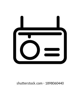 radio icon or logo isolated sign symbol vector illustration - high quality black style vector icons
