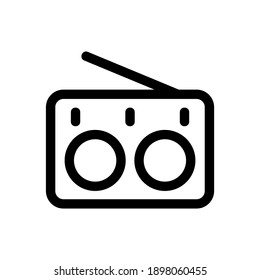 radio icon or logo isolated sign symbol vector illustration - high quality black style vector icons
