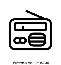 radio icon or logo isolated sign symbol vector illustration - high quality black style vector icons
