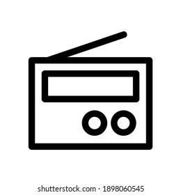 radio icon or logo isolated sign symbol vector illustration - high quality black style vector icons
