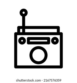 radio icon or logo isolated sign symbol vector illustration - high quality black style vector icons
