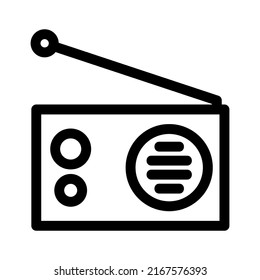 radio icon or logo isolated sign symbol vector illustration - high quality black style vector icons
