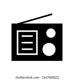 radio icon or logo isolated sign symbol vector illustration - high quality black style vector icons
