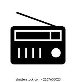 radio icon or logo isolated sign symbol vector illustration - high quality black style vector icons
