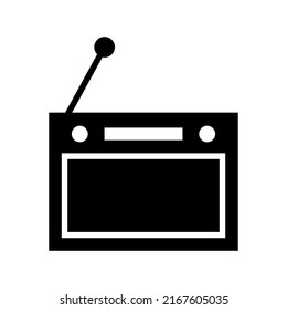 radio icon or logo isolated sign symbol vector illustration - high quality black style vector icons
