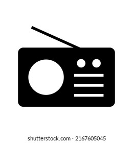 radio icon or logo isolated sign symbol vector illustration - high quality black style vector icons
