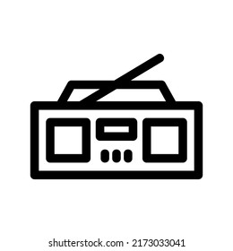 radio icon or logo isolated sign symbol vector illustration - high quality black style vector icons
