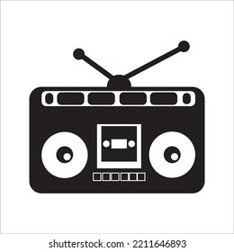plantilla de diseño de vectores de logotipo de icono de radio