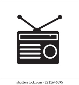 radio icon logo vector design template
