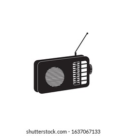 Radio icon logo vector template illustration