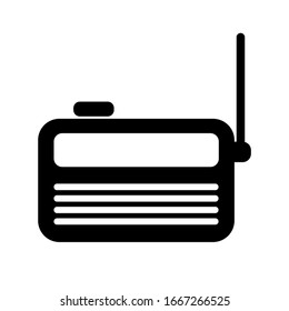 radio icon on white background