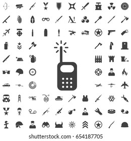 Radio icon. Set of weapon icons