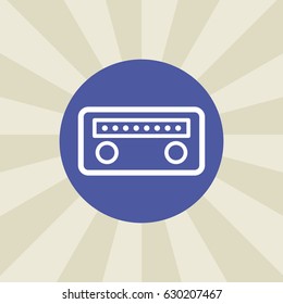 radio icon. sign design. background