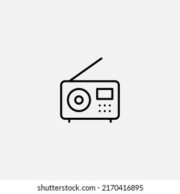 Radio icon sign vector,Symbol, logo illustration for web and mobile