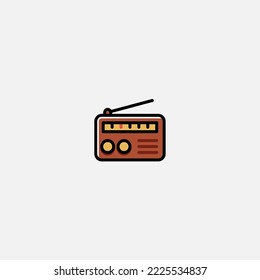 Radio icon sign vector,Symbol, logo illustration for web and mobile