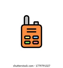 Radio icon. Simple color with outline vector elements of taxi service icons for ui and ux, website or mobile application