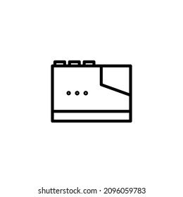 Radio icon. Simple style podcast poster background symbol. Podcast logo design element. T-shirt printing. Vector for sticker.