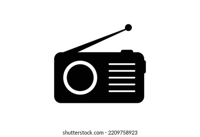Radio icon simple vector design. Radio logo template