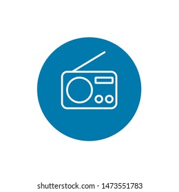 Radio icon. Stock vector illustration line design style. EPS10.
