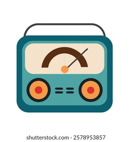 Radio Icon Style Design dials Vector